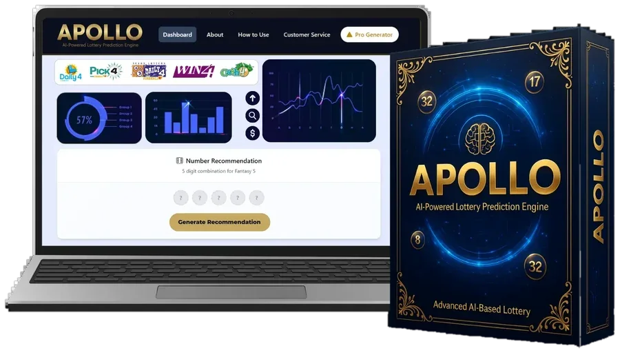 Apollo AI dashboard on a laptop beside the product box